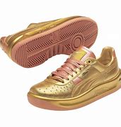 Image result for Gold Puma Sneakers