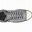 Image result for Gray Leather Hi Top Buckle Sneaker