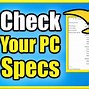 Image result for How to Check Cuputer Specs