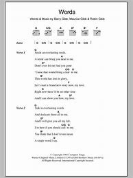Image result for Bee Gees Lyrics and Chords
