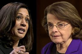 Image result for Kamala Harris and Dianne Feinstein