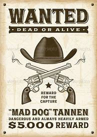 Image result for Wild West Wanted Poster Drawing