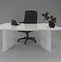 Image result for White Curved Desk