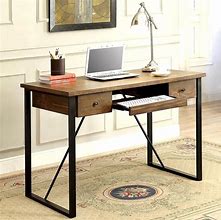 Image result for Rustic Desk with Shelves