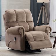 Image result for Furniwell Power Lift Recliner Chair PU Leather For Elderly With Massage And Heating Ergonomic Lounge Chair Single Sofa Pocket Home Theater Seat, Black