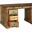 Image result for Reclaimed Wood Pedestal Desk