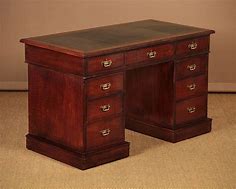 Image result for Vintage Mahogany Single Pedestal Desk