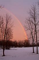 Image result for Rainbow in Snow