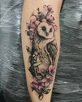 Image result for Feminine Owl Tattoos