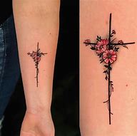 Image result for Small Girly Cross Tattoos