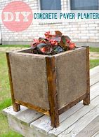 Image result for DIY Concrete Planters From Pavers