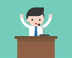 Image result for Speaking at Podium Graphic