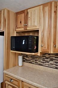 Image result for Kitchen Corner Microwave Cabinet