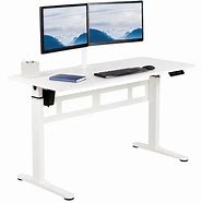 Image result for White Sit-Stand Desk