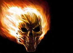 Image result for Cool Flaming Skulls