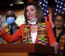 Image result for Nancy Pelosi and Council Wearing Kente Cloth