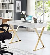 Image result for White Home Office Furniture Sets