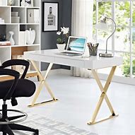 Image result for White Desk Glass Clear