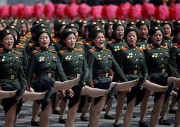 Image result for North Korea Parade Women