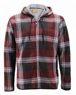 Image result for Men's Hooded Flannel Jacket, Red M