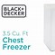 Image result for 5 Cu FT Chest Freezer Inside Black