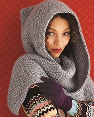 Image result for Hooded Scarf Free Pattern