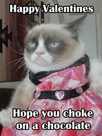 Image result for Grumpy Cat Happy Valentine Day Pic