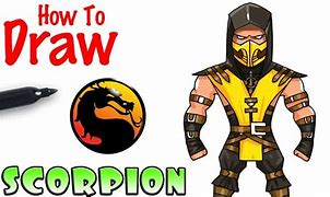 Image result for How to Draw MKX Scorpion