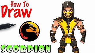 Image result for How to Draw Scorpion Mortal Kombat 11