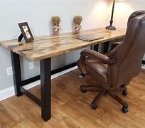 Image result for rustic wood desk