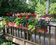 Image result for flower porch railing planter