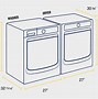 Image result for Washer and Dryer Dimensions Chart