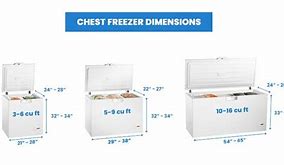 Image result for Standard Chest Freezer Dimensions