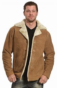 Image result for Suede Coat with Sherpa Lining