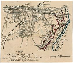 Image result for Petersburg Civil War Map