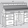 Image result for Home Office Furniture Roll Top Desk