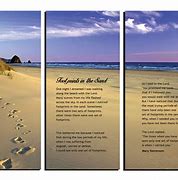 Image result for Footprints in the Sand Art