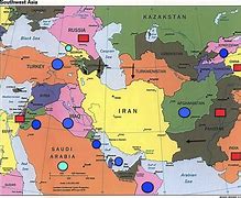 Image result for Map Iran-Iraq Israel