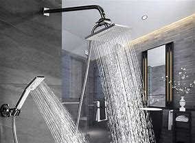 Image result for Dual Shower Head with Handheld Shower Combo