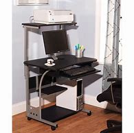 Image result for Portable Desk On Wheels for Computer and Printer