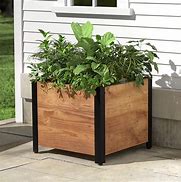 Image result for Lightweight 24 Inch Square Planter Box