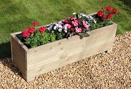 Image result for Wooden Flower Planters