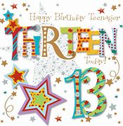 Image result for 13th Birthday Card Girl