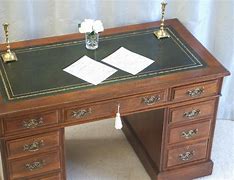 Image result for Antique Leather Top Desk