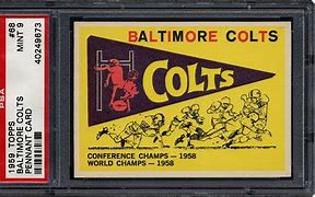 Image result for Baltimore Colts 1959