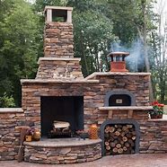Image result for Outdoor Fireplace Pizza Oven Ideas