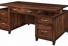 Image result for Dark Teak Wood Executive Desk Furniture