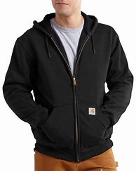 Image result for Black Hooded Zip Up Sweatshirt