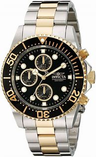 Image result for Invicta Men's Pro Diver Quartz Watch With Stainless Steel Strap, Silver, 22 (Model: 30018)