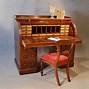 Image result for Victorian Ladies Oak Writing Desk